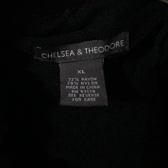 Chelsea Theodore XL waterfall/ruffle sweater EUC - Picture 4 of 8